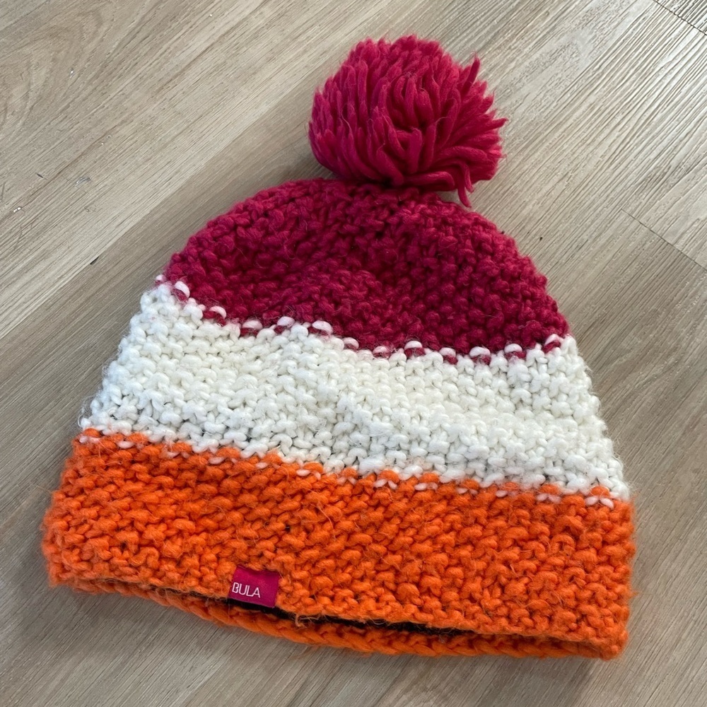 Cute Striped BULA Toque O/S Adult